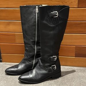 Michael Kors genuine leather tall boots, size 7.5